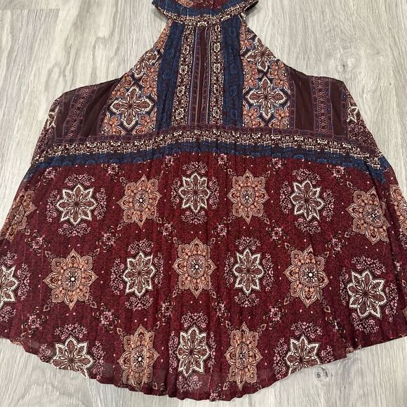 Lily White Boho High Neck Halter Tank Top - Picture 4 of 6